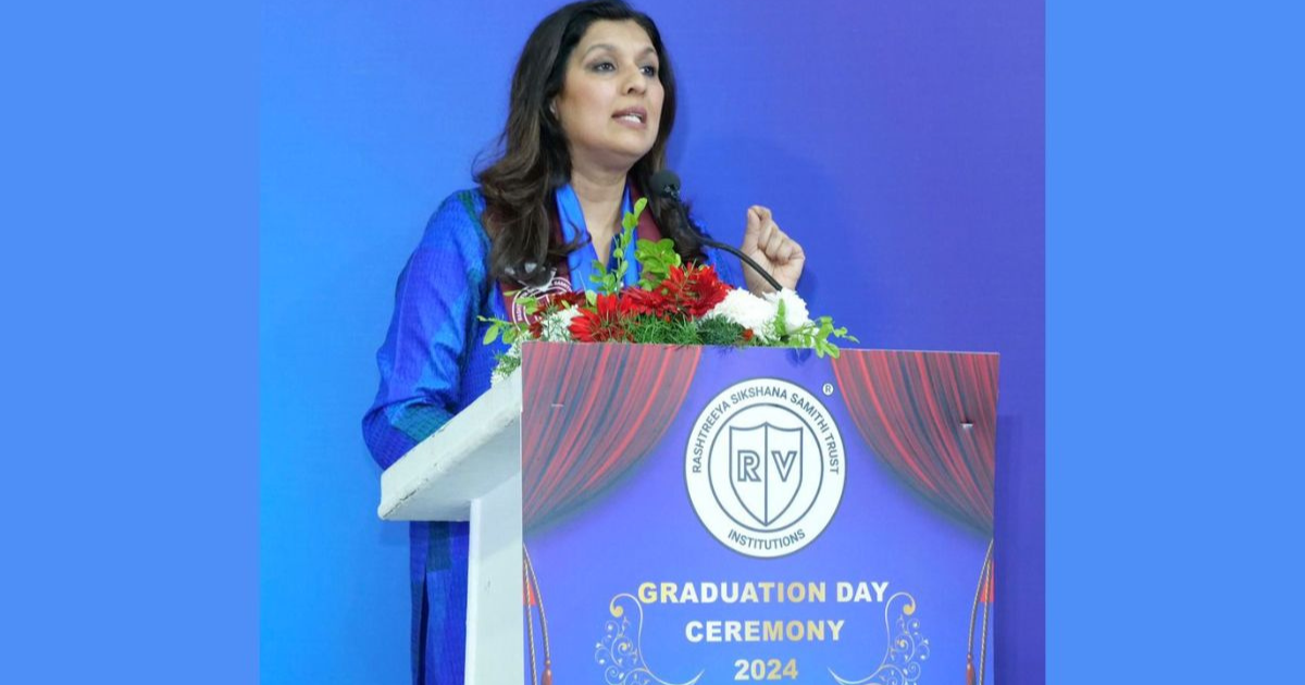 “You are potentially India’s greatest generation”: Geetanjali Vikram Kirloskar at the RV College of Engineering’s graduation day ceremony